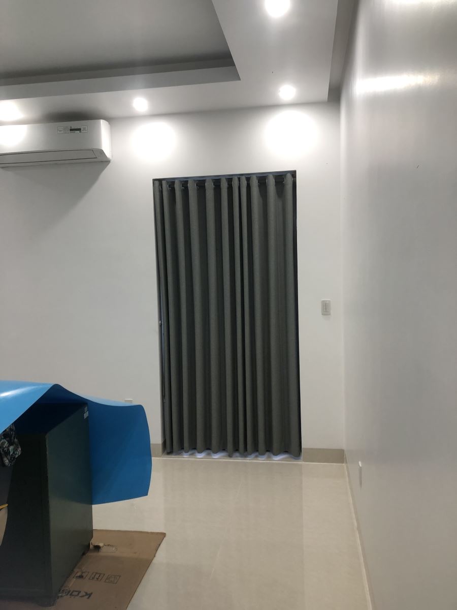 lắp đặt rèm vải Nhật DEpo tại Hoàng Huy Mall Hải Phòng